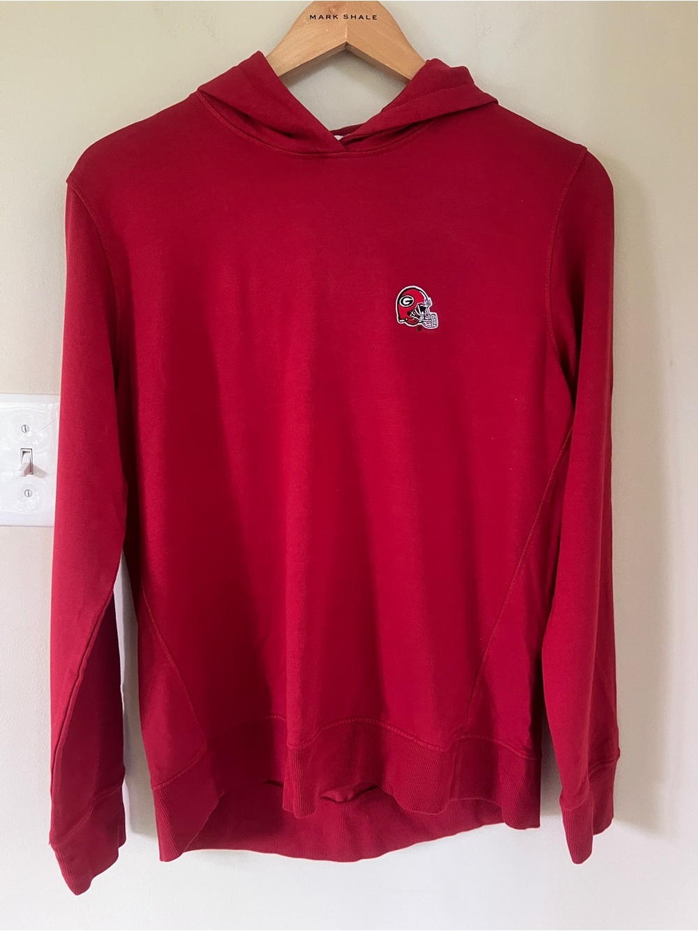 NWT Peter Millar University of Georgia Bulldogs Performance Hoodie, Red, Size M